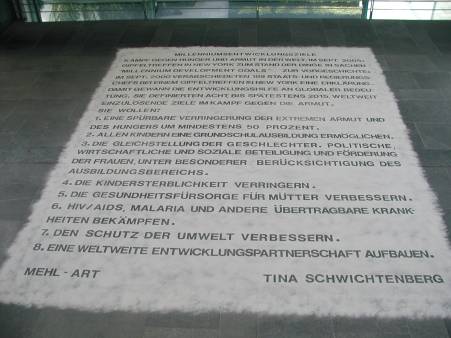 Mehl-Art im Kanzleramt